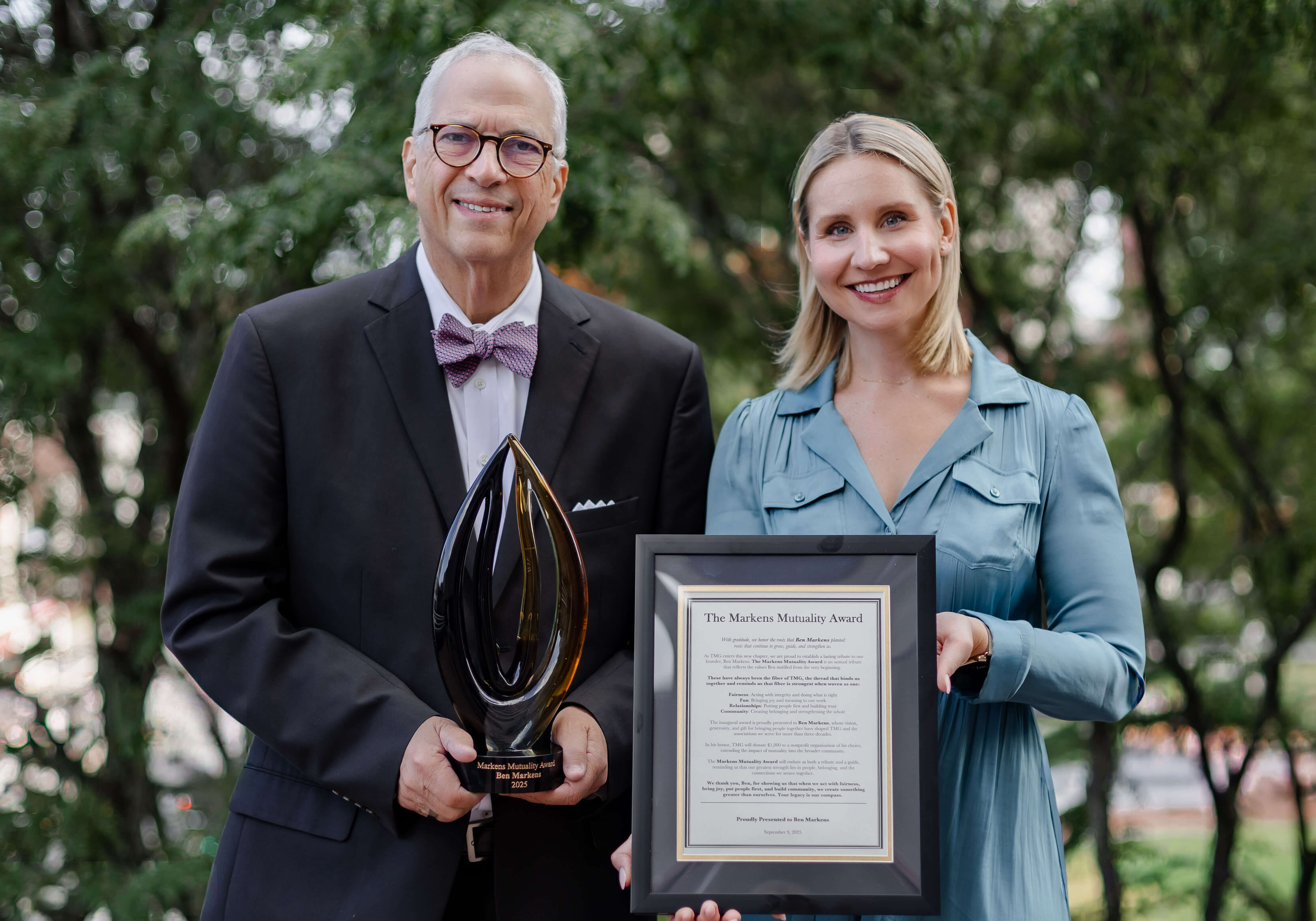 the Markens Mutuality Award
